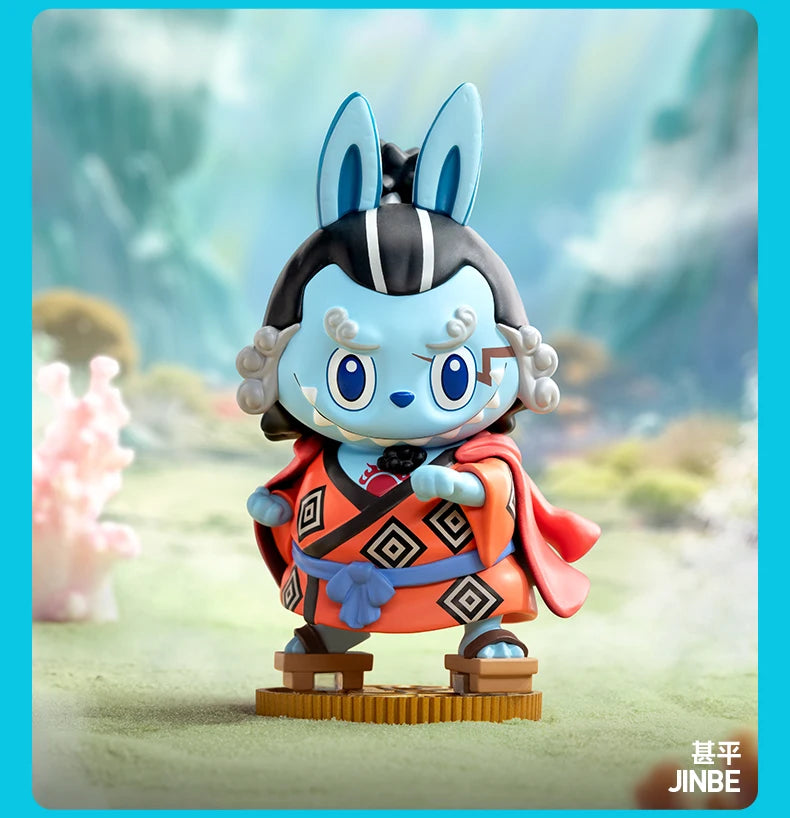 New POPMART THE MONSTERS X One Piece Series Blind Box LABUBU One Piece Chopper Mystery Cute Luffy Figure Trendy Surprise Gift