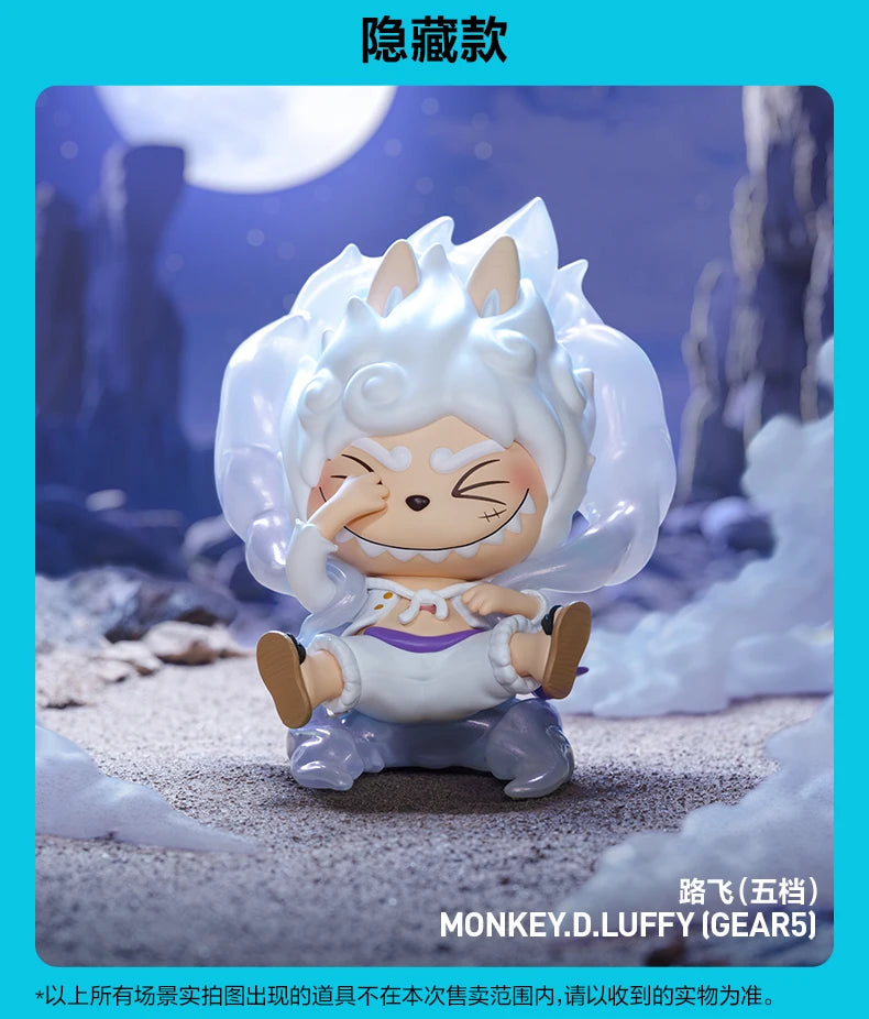 New POPMART THE MONSTERS X One Piece Series Blind Box LABUBU One Piece Chopper Mystery Cute Luffy Figure Trendy Surprise Gift