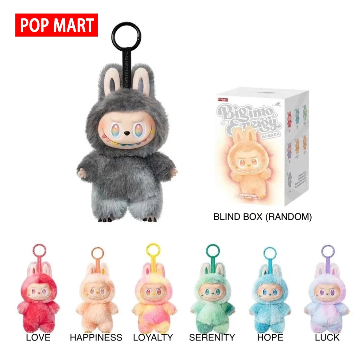 POPMART Labubu plush doll, 100% genuine. It's the perfect gift for children, family and friends.