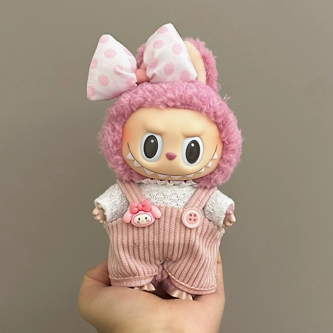 Labubu Clothes Fashion Overalls Labubu Idol V1 V2 Dolls Clothing Accessories 15/17cm Plush Doll Universal Toy Gifts Hot In Stock