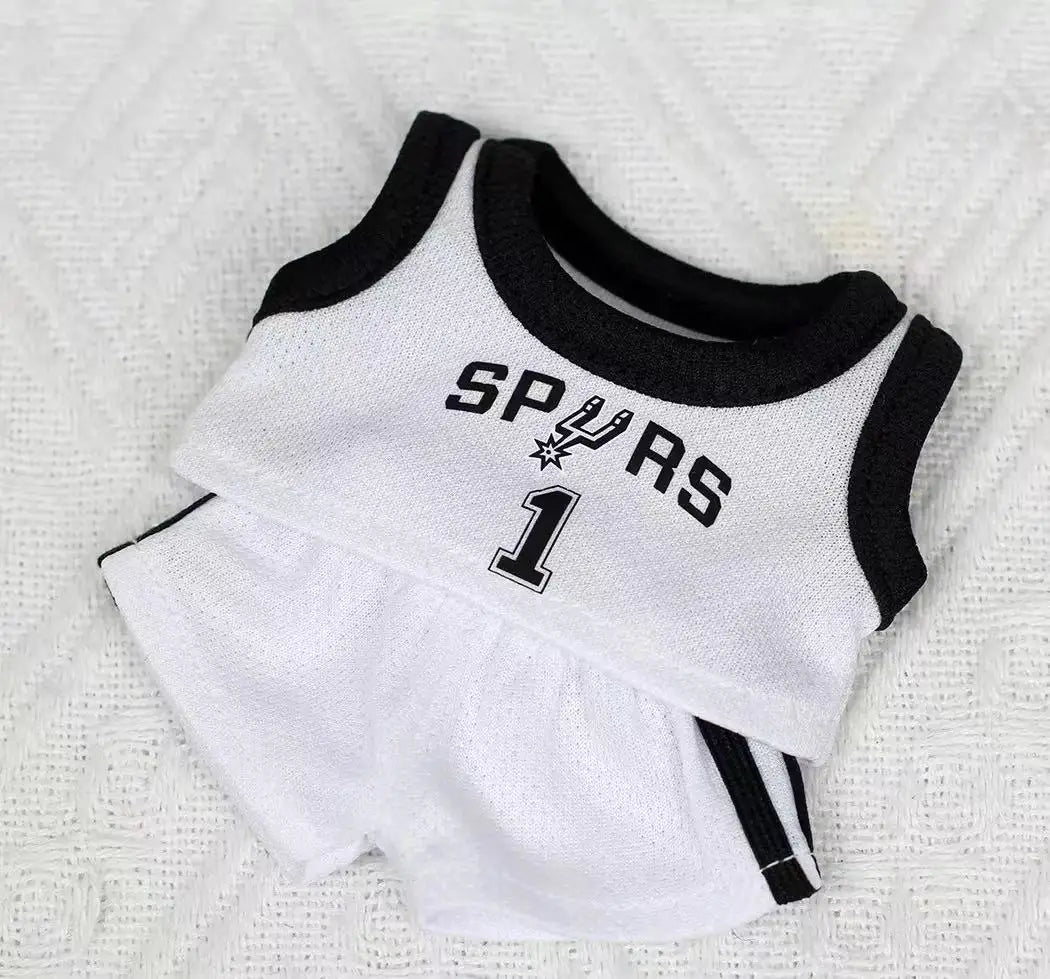 Labubu Basketball Clothes Cute Doll Decoration Handmade Doll Clothes  Sale Only Selling Clothes 17cm First Second Generation