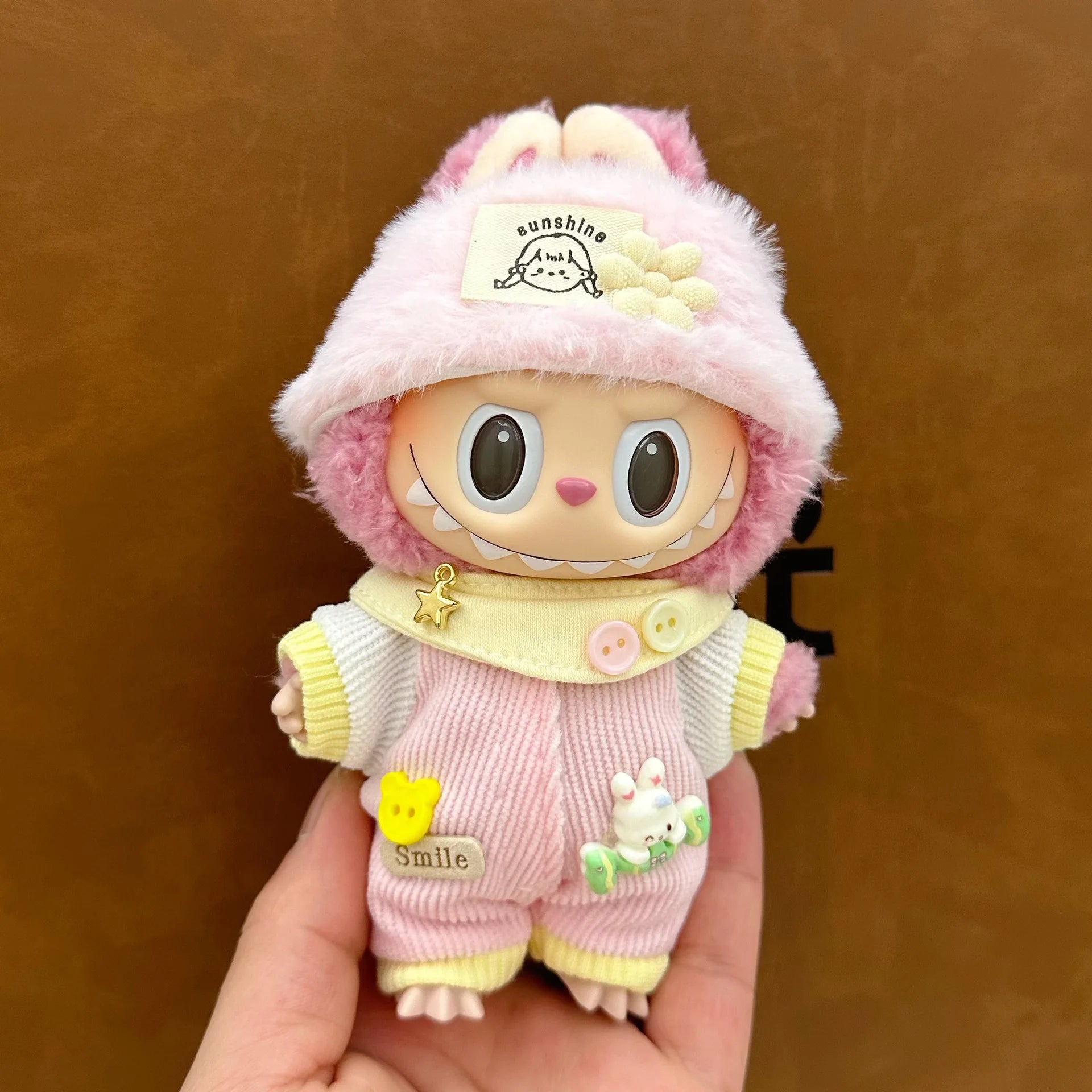 Labubu Clothes Fashion Overalls Labubu Idol V1 V2 Dolls Clothing Accessories 15/17cm Plush Doll Universal Toy Gifts Hot In Stock