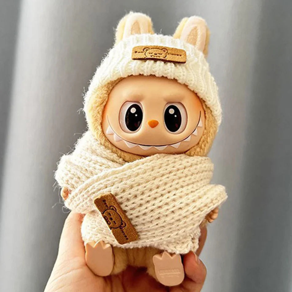 Labubu Clothes Fashion Overalls Labubu Idol V1 V2 Dolls Clothing Accessories 15/17cm Plush Doll Universal Toy Gifts Hot In Stock