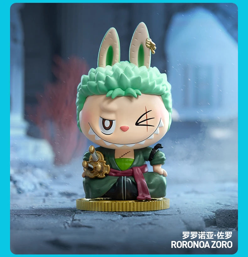 New POPMART THE MONSTERS X One Piece Series Blind Box LABUBU One Piece Chopper Mystery Cute Luffy Figure Trendy Surprise Gift