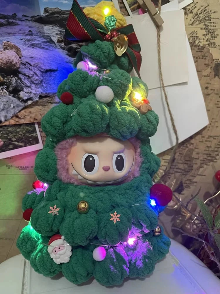 labubu Christmas Limited Edition Christmas Tree labubu Set Clothes Cute Christmas Gift Only Clothes Not Including Dolls