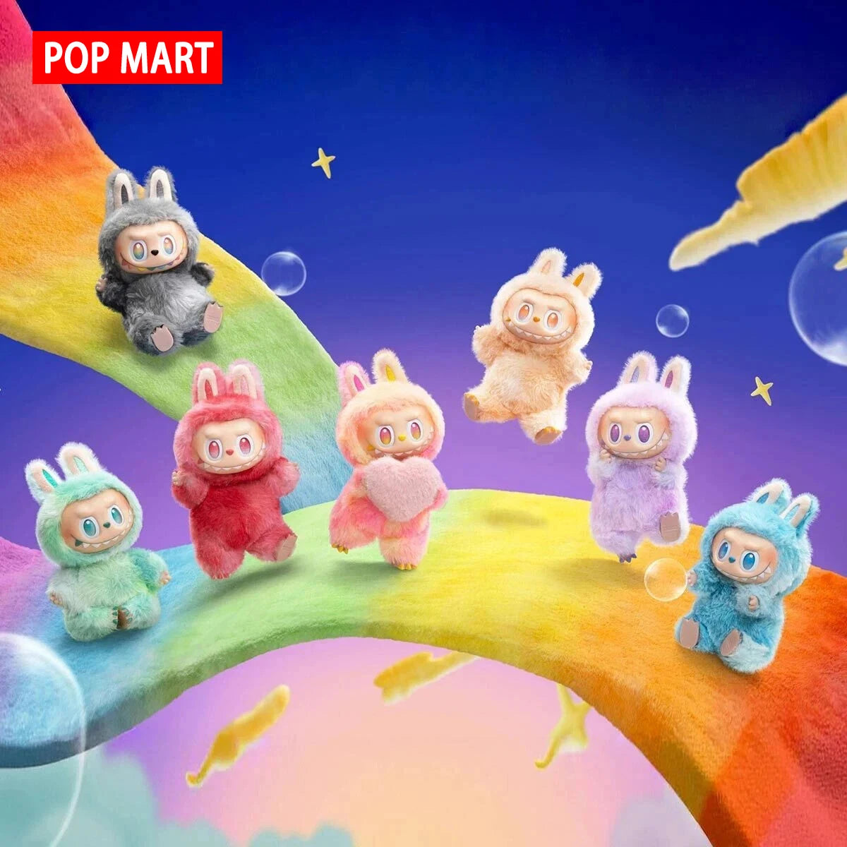POPMART Labubu plush doll, 100% genuine. It's the perfect gift for children, family and friends.