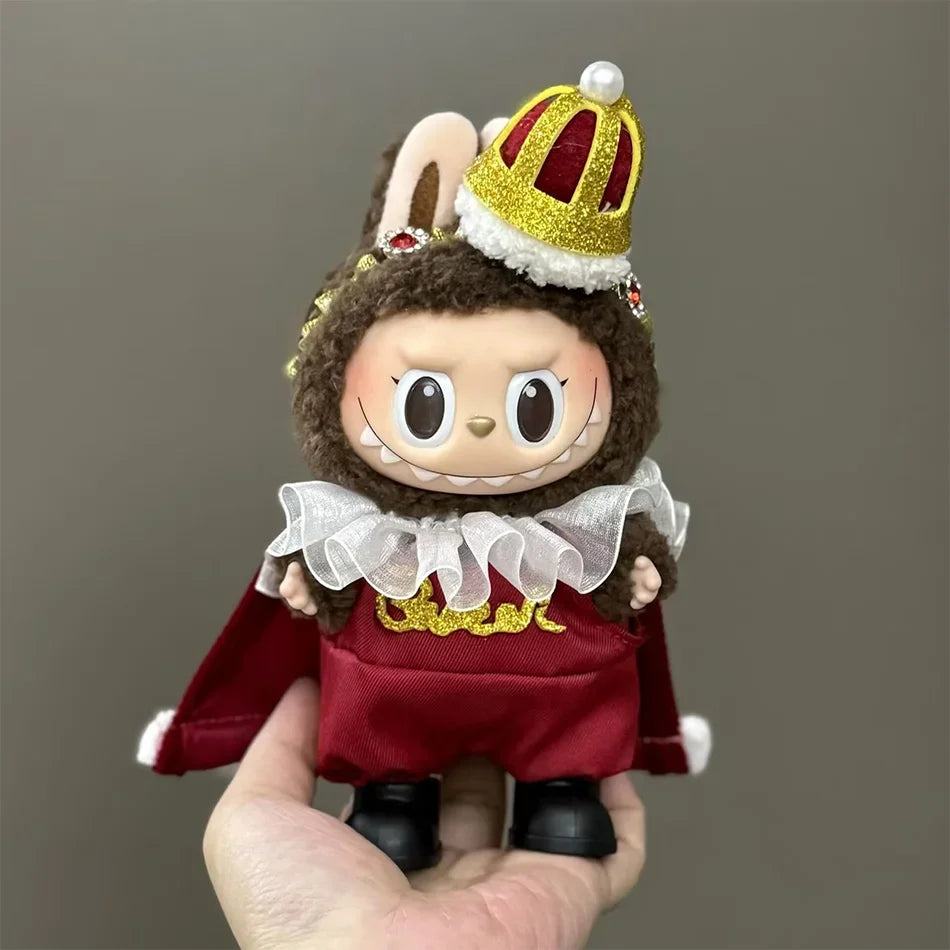 Labubu Clothes Fashion Overalls Labubu Idol V1 V2 Dolls Clothing Accessories 15/17cm Plush Doll Universal Toy Gifts Hot In Stock