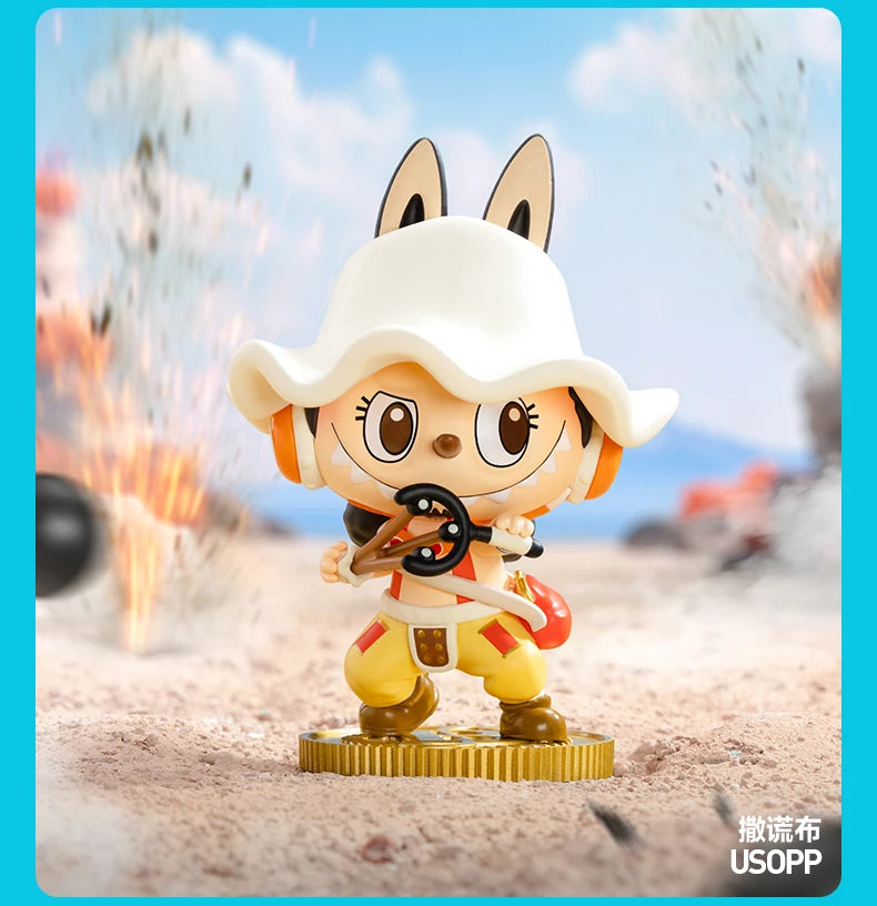 New POPMART THE MONSTERS X One Piece Series Blind Box LABUBU One Piece Chopper Mystery Cute Luffy Figure Trendy Surprise Gift