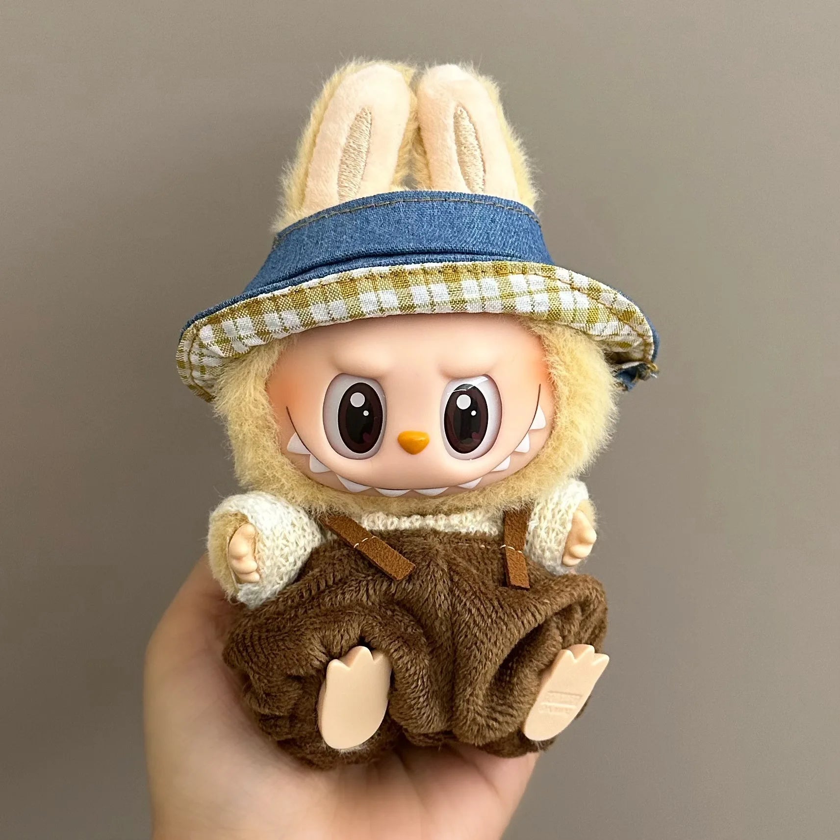 Labubu Clothes Fashion Overalls Labubu Idol V1 V2 Dolls Clothing Accessories 15/17cm Plush Doll Universal Toy Gifts Hot In Stock